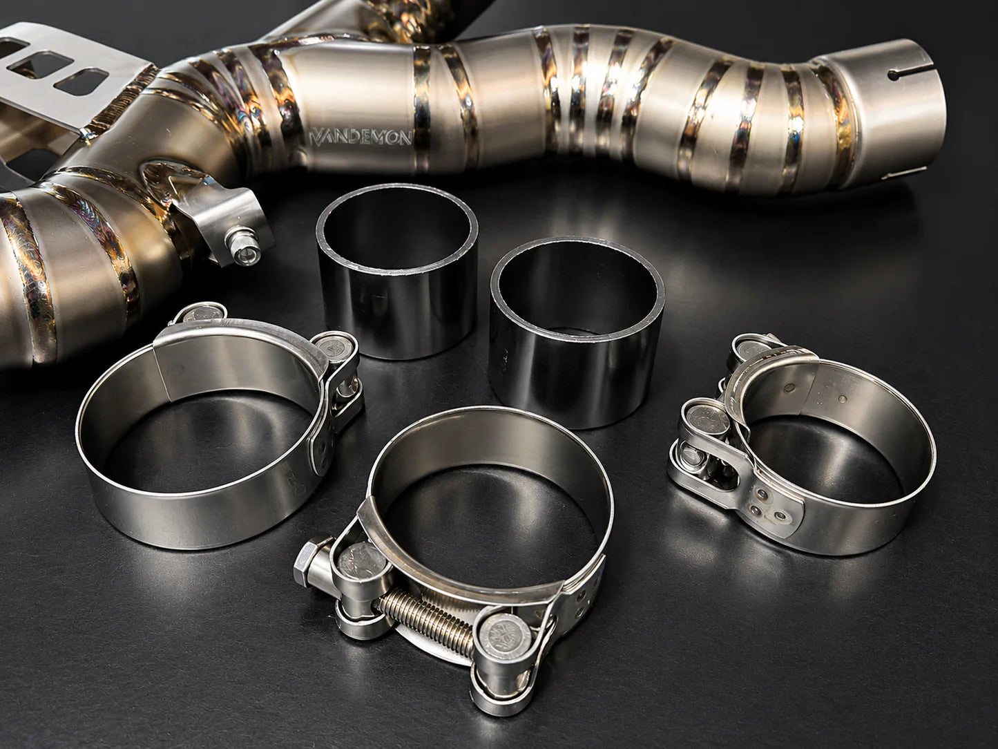 Vandemon Titanium Cat Delete Link Pipe Ducati Multistrada V4 2021-2024