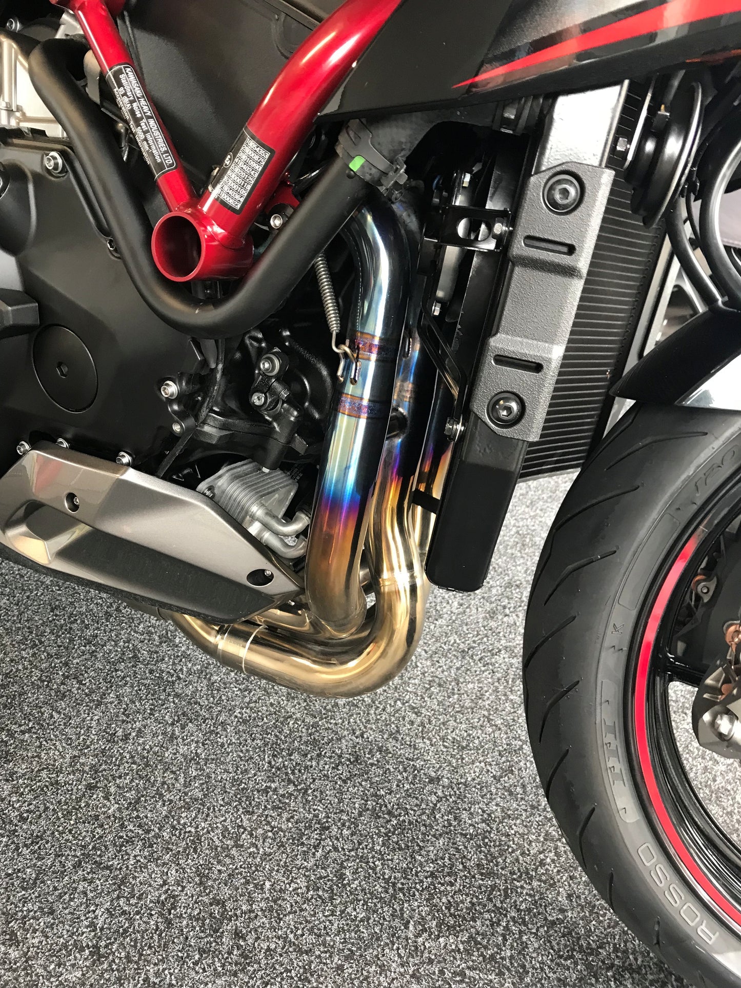 Vandemon Polished Titanium Exhaust System Kawasaki Ninja ZH2 2020-2026