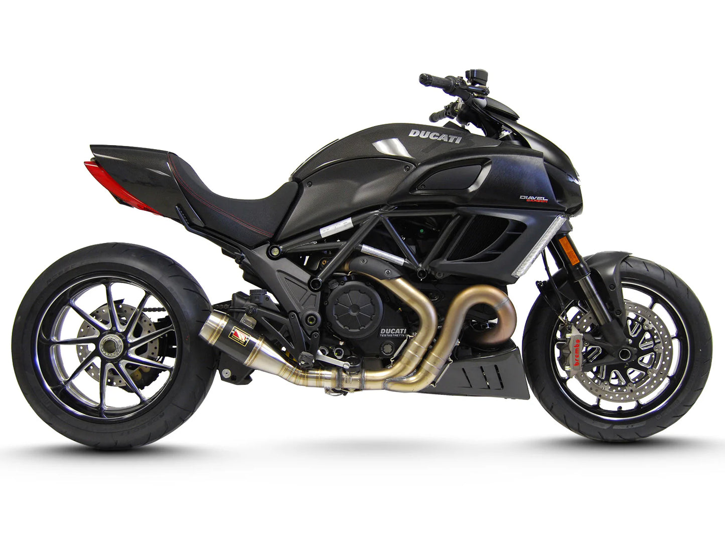 Competition Werkes Slip-On Exhaust Ducati Diavel 2011-2018 - Adventure Parts