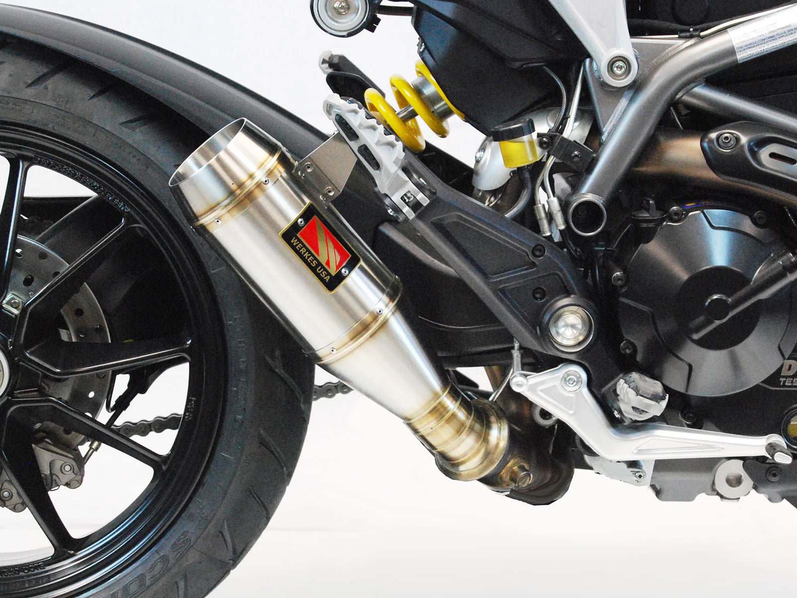 Competition Werkes Slip-On Exhaust Ducati Hypermotard 821 2013-2016 - Adventure Parts