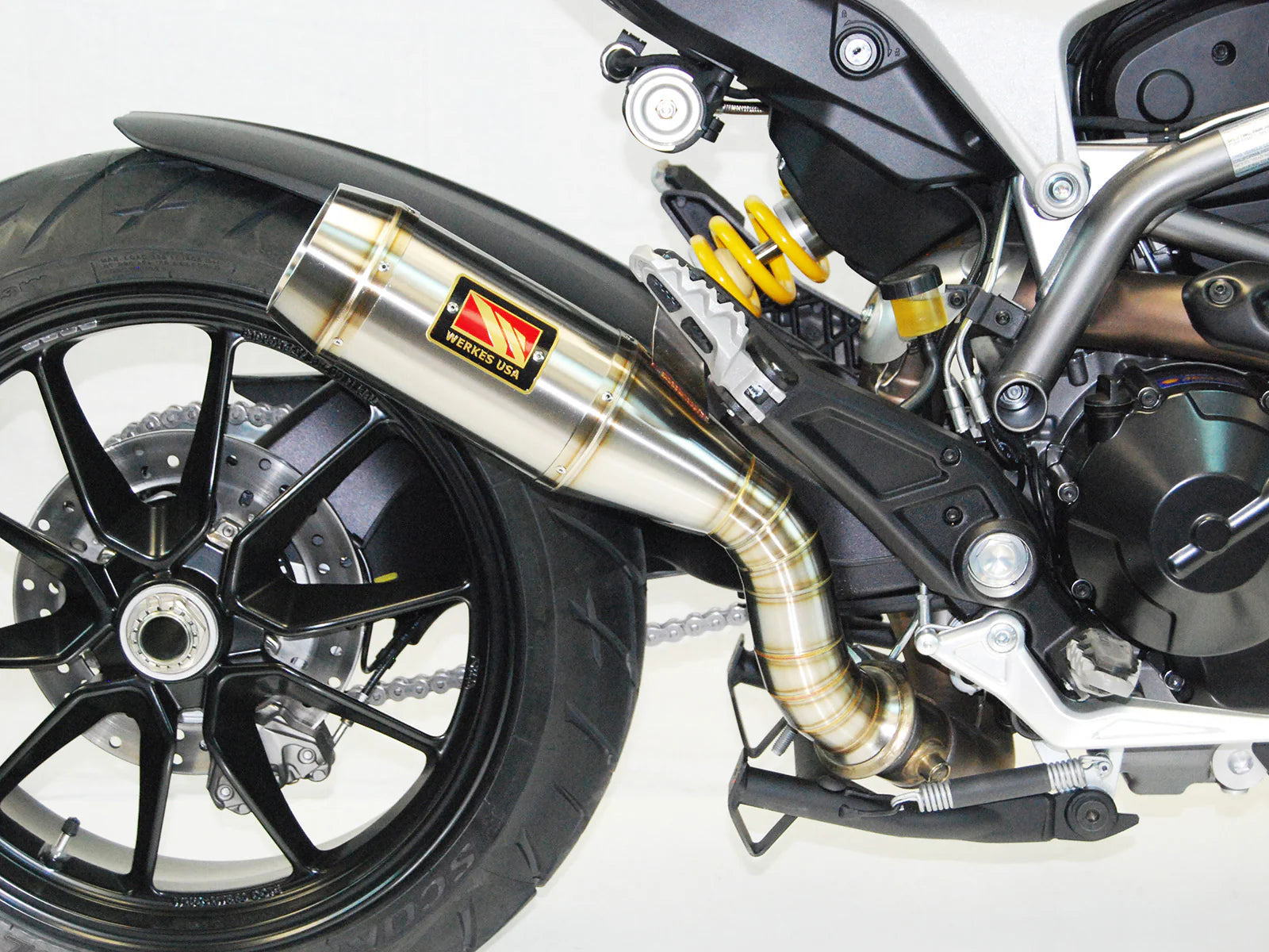Competition Werkes Slip-On Exhaust Ducati Hypermotard Hyperstrada 821 2013-2016 - Adventure Parts