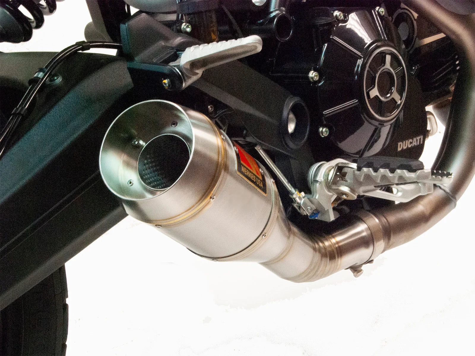 Competition Werkes Slip-On Exhaust Ducati Scrambler 1100 2021+ - Adventure Parts
