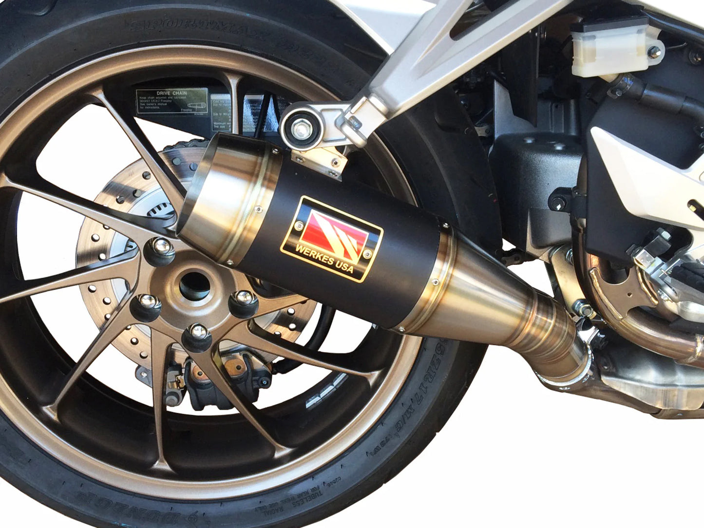 Competition Werkes Slip-On Exhaust Honda VFR800 Interceptor 2014+ - Adventure Parts