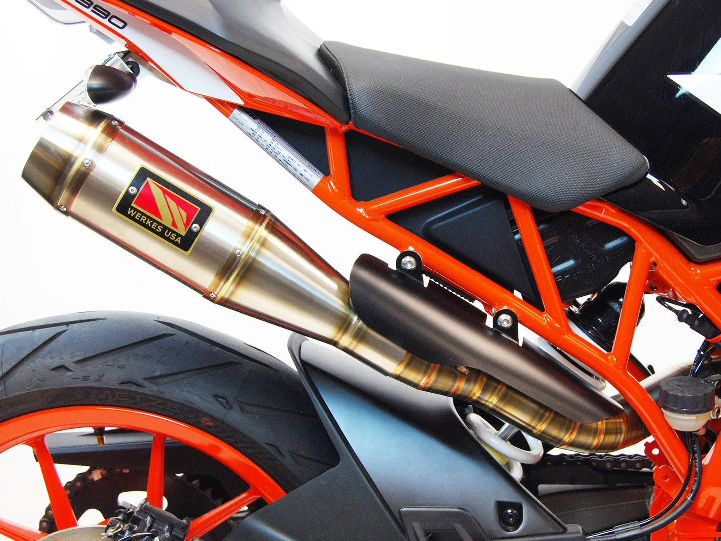 Competition Werkes Slip-On Exhaust High Mount KTM RC390 2017-2020 - Adventure Parts
