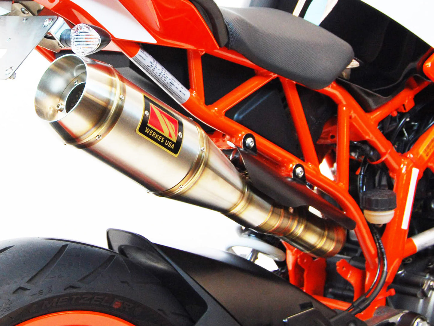 Competition Werkes Slip-On Exhaust High Mount KTM RC390 2017-2020 - Adventure Parts