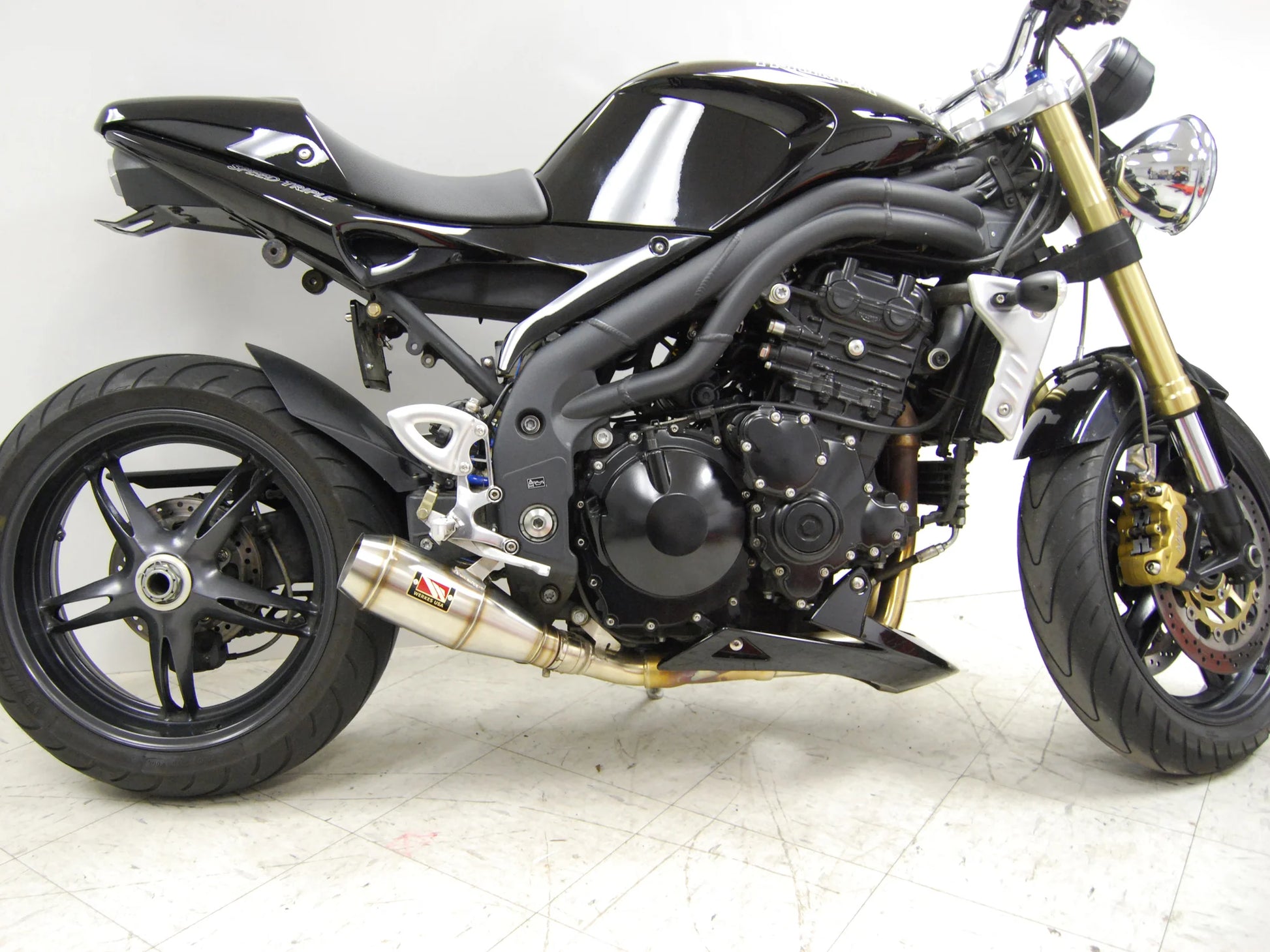 Competition Werkes Slip-On Exhaust Front O2 Triumph Speed Triple 2005-2007 - Adventure Parts
