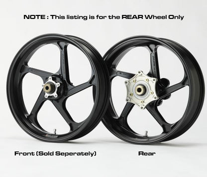 Galespeed Type-GP1S Rear Wheel Black Yamaha YZF-R3 2015-2018