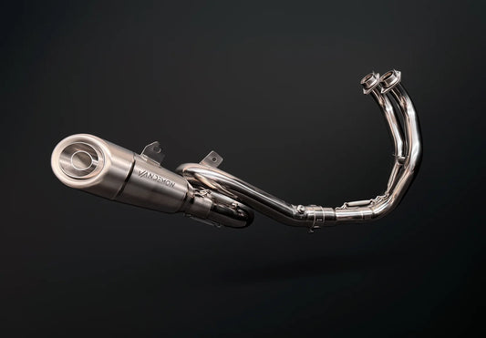 Vandemon Titanium Slash Cut Exhaust System Yamaha YZF R7 2021-2025