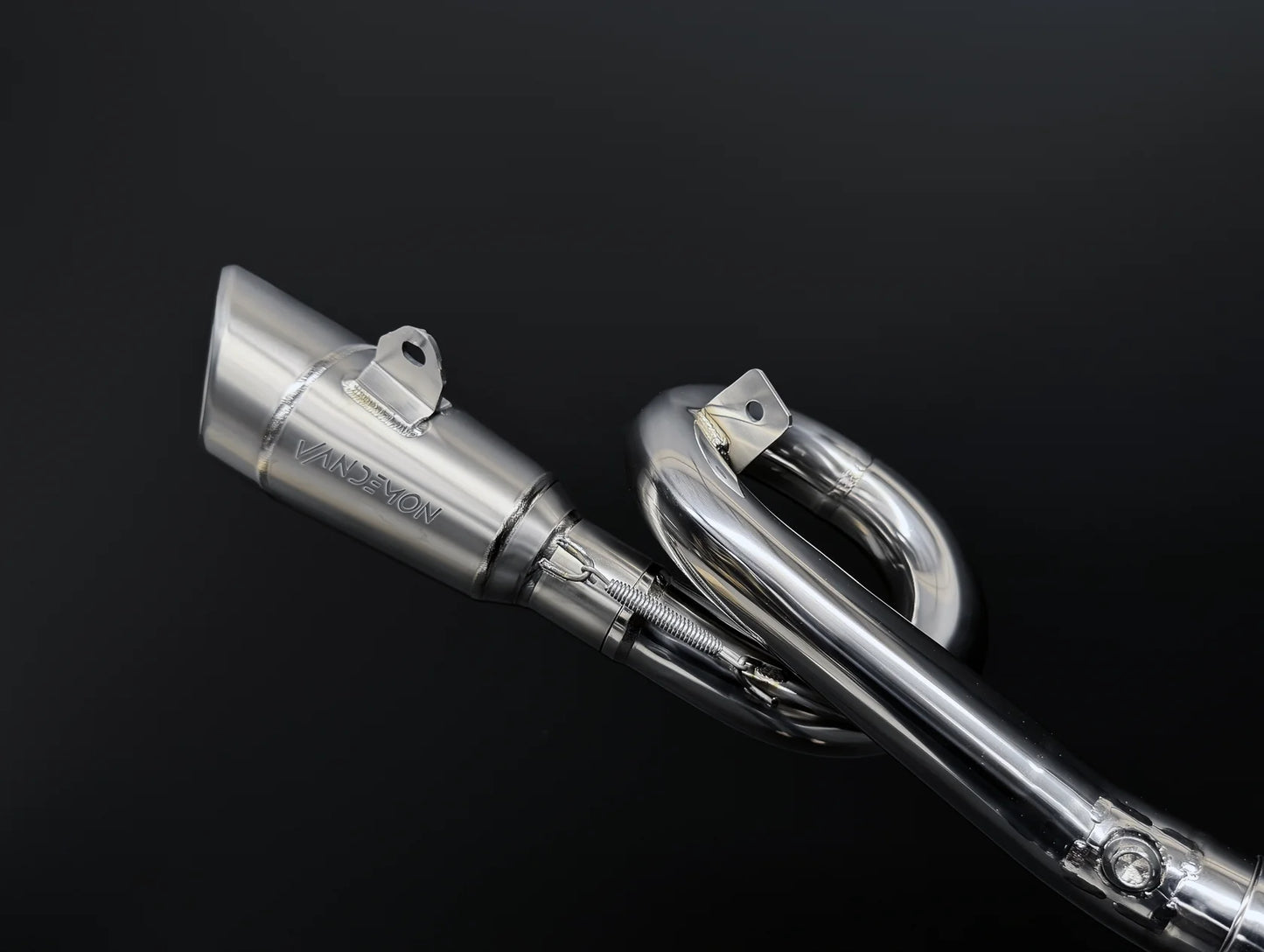 Vandemon Titanium Slash Cut Exhaust System Yamaha YZF R7 2021-2025