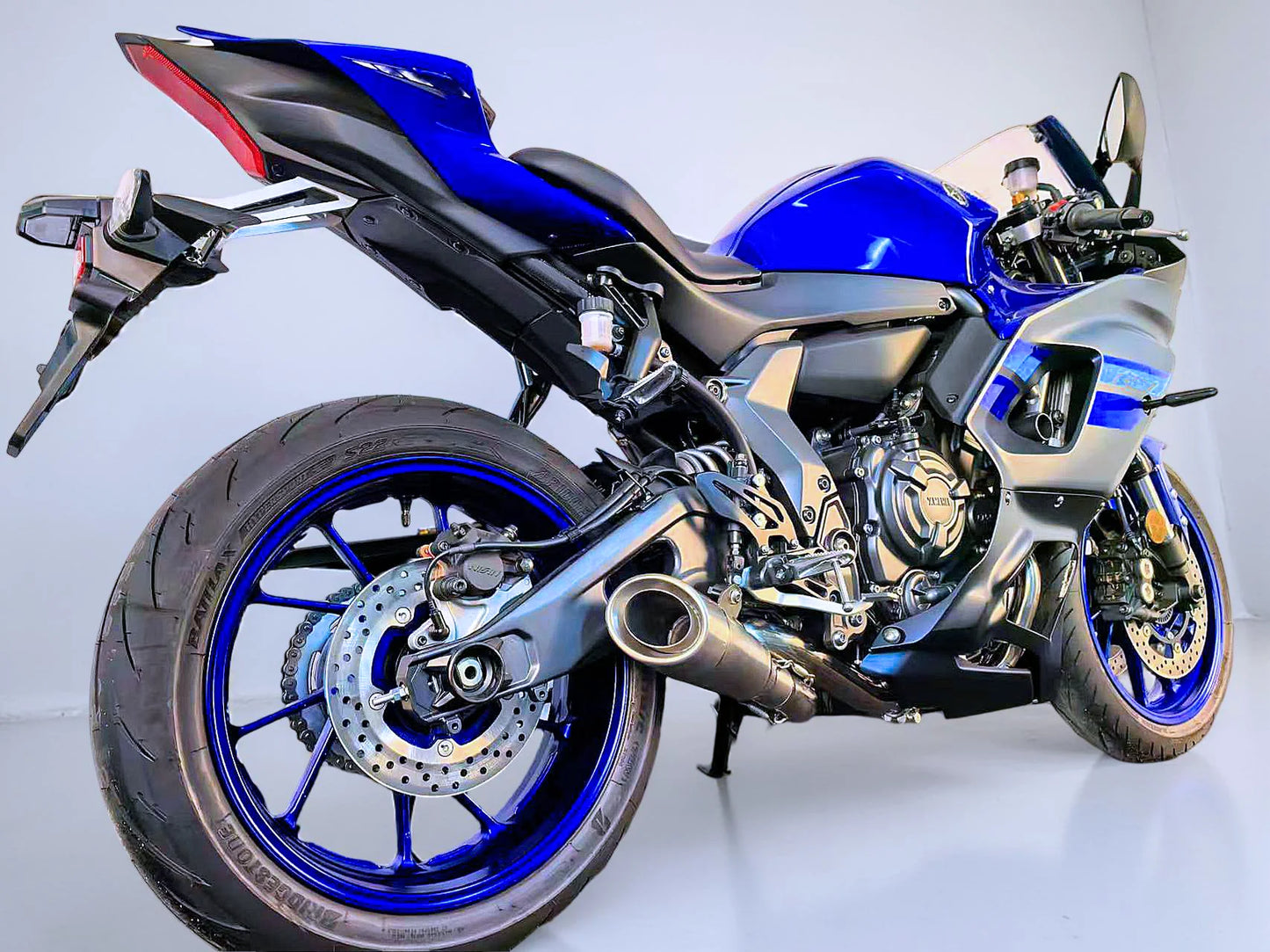 Vandemon Titanium Slash Cut Exhaust System Yamaha YZF R7 2021-2024 - Adventure Parts