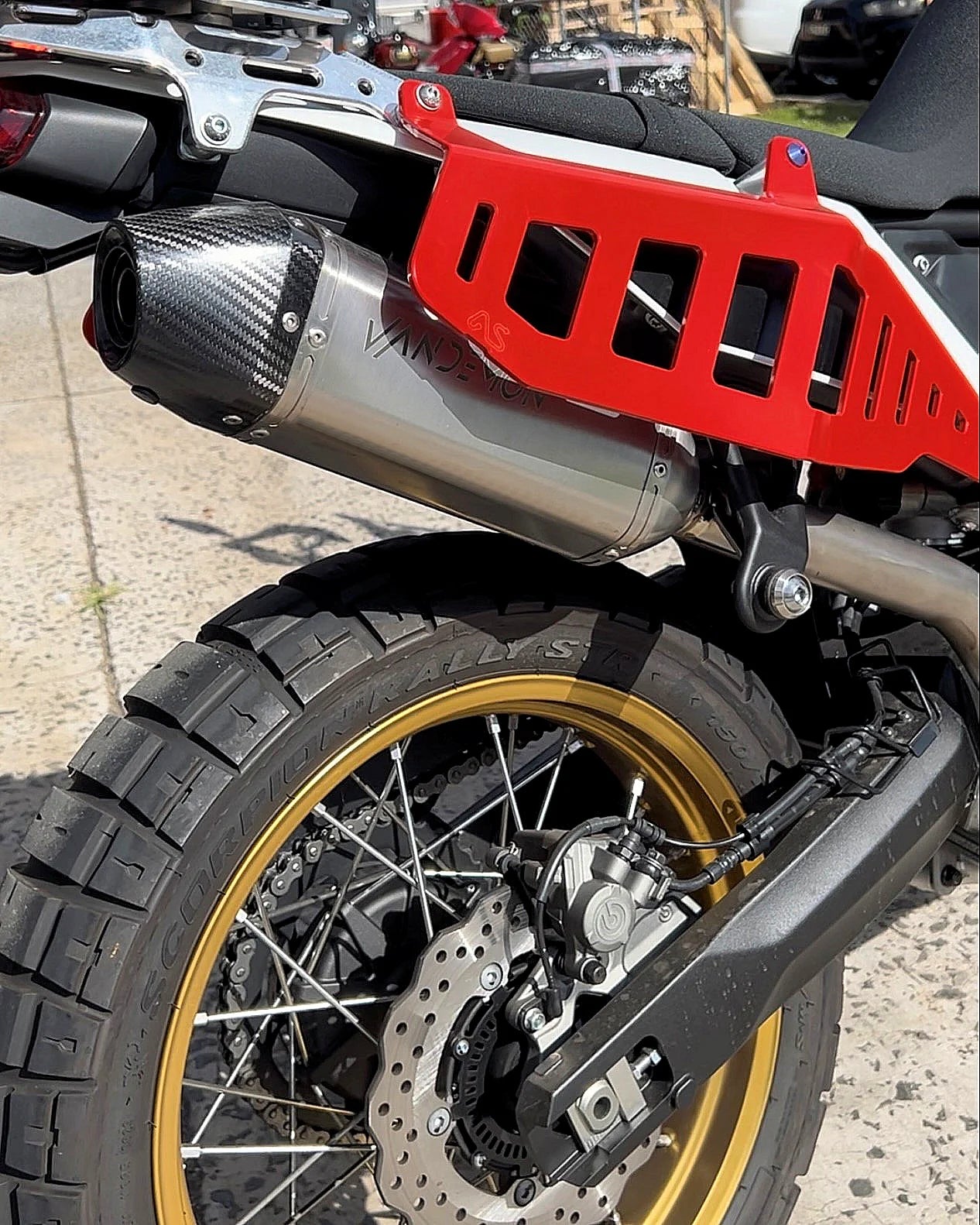 Vandemon Full Titanium Exhaust System Yamaha Tenere 700 Adventure 2019-2025