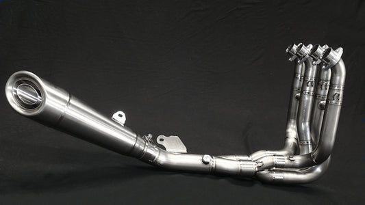 Vandemon Brushed Titanium Exhaust System Kawasaki Ninja ZH2 2020-2025