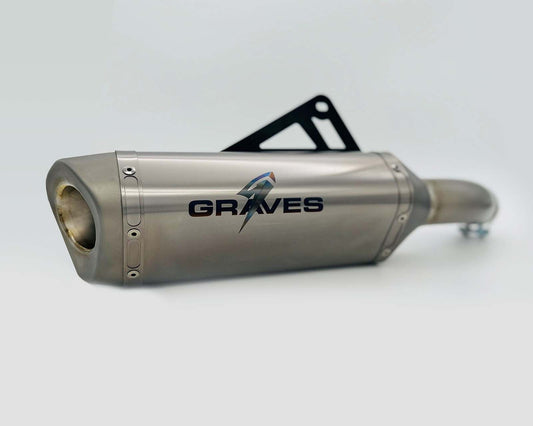 Graves Motorsports Cat-Back Slip-on Titanium Exhaust Kawasaki ZX4-RR/ZX-4R 2023+