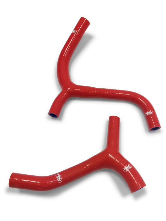 Samco Radiator Hose 2 Piece Kit Kawasaki KX 450 F Y Piece Race Design 2019-2023 - Adventure Parts