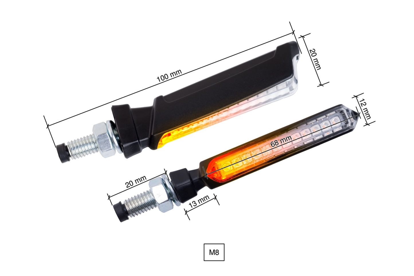 Puig Thin LED Sequential Turn Signal Lights (Sold in Pairs)