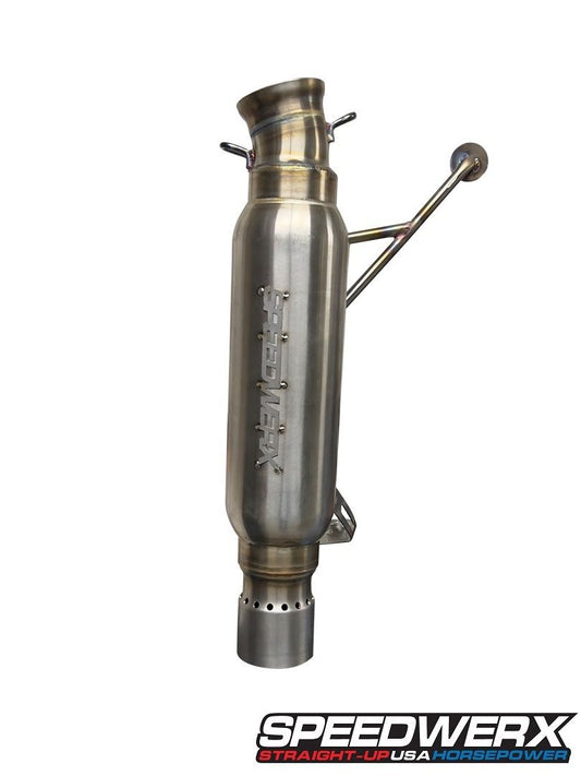 Speedwerx L2 Competition Series Lightweight Muffler Stainless Steel Arctic Cat ZR/RIOT/M 600 C-TEC2 CATALYST Models 2024-2025