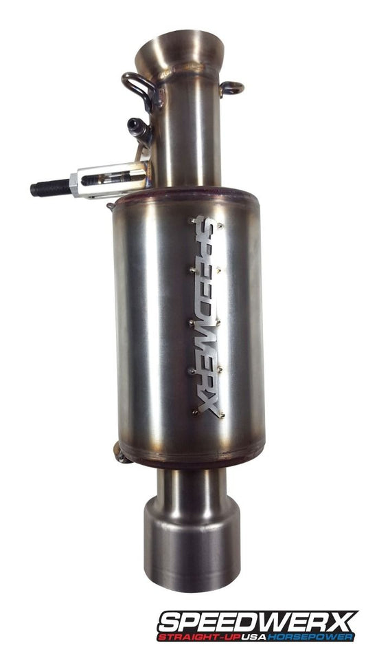 Speedwerx L2 Competition Series Adjustable Lightweight Muffler Stainless Steel Arctic Cat ZR 6000 R SX 2018-2023