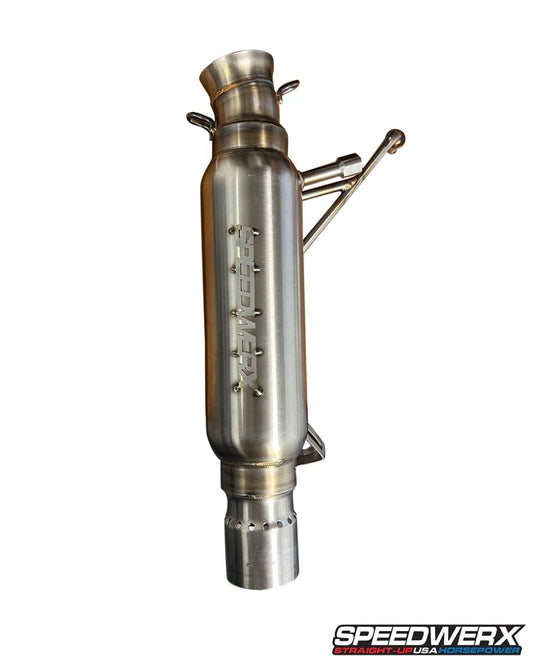 Speedwerx L2 Competition Series Lightweight Muffler Stainless Steel Arctic Cat ZR/RIOT/M 858 0C-TEC2 CATALYST Models 2025-2026