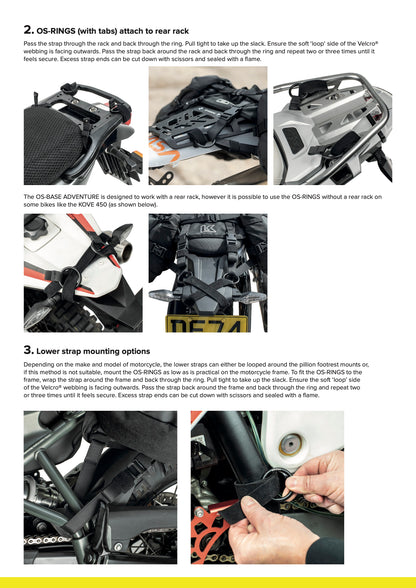 Kriega OS-Base Pannier Mounting Kit ADV Motorcycle