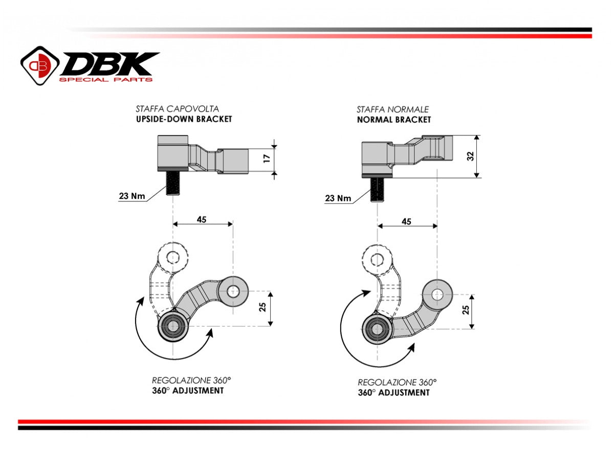 DBK Rear View Mirror Enlarge KIT BMW R1300GS 2024-2025