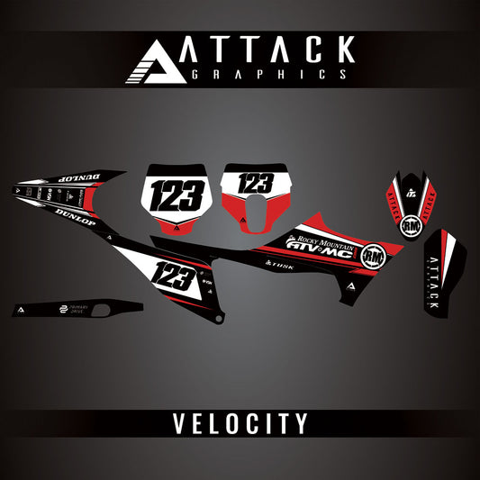 Attack Graphics Custom Velocity Complete Bike Graphics Kit Stark Future Varg EX 2023-2025