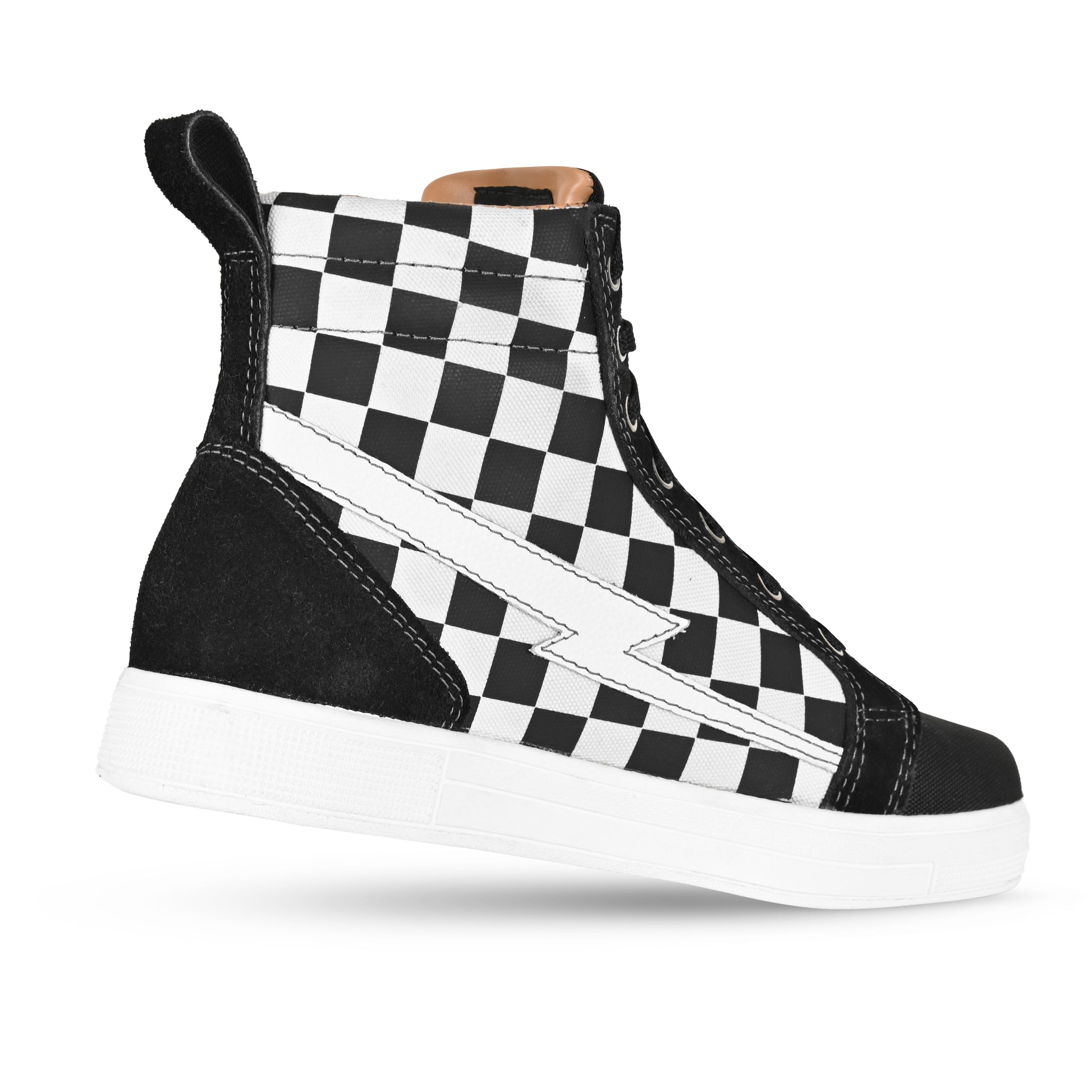 Cortech Women's Slayer Canvas Check Motorcycle Riding Shoes - Adventure Parts