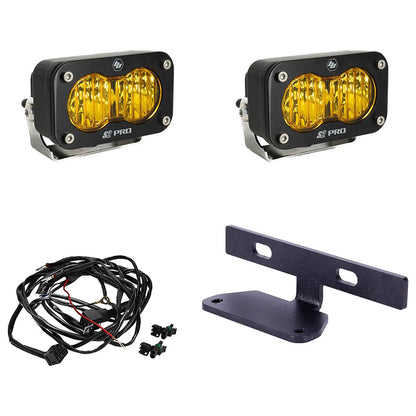 Baja Designs Dual S2 Pro Hood Mount LED Light Kit Can-Am Maverick R 2024–2026