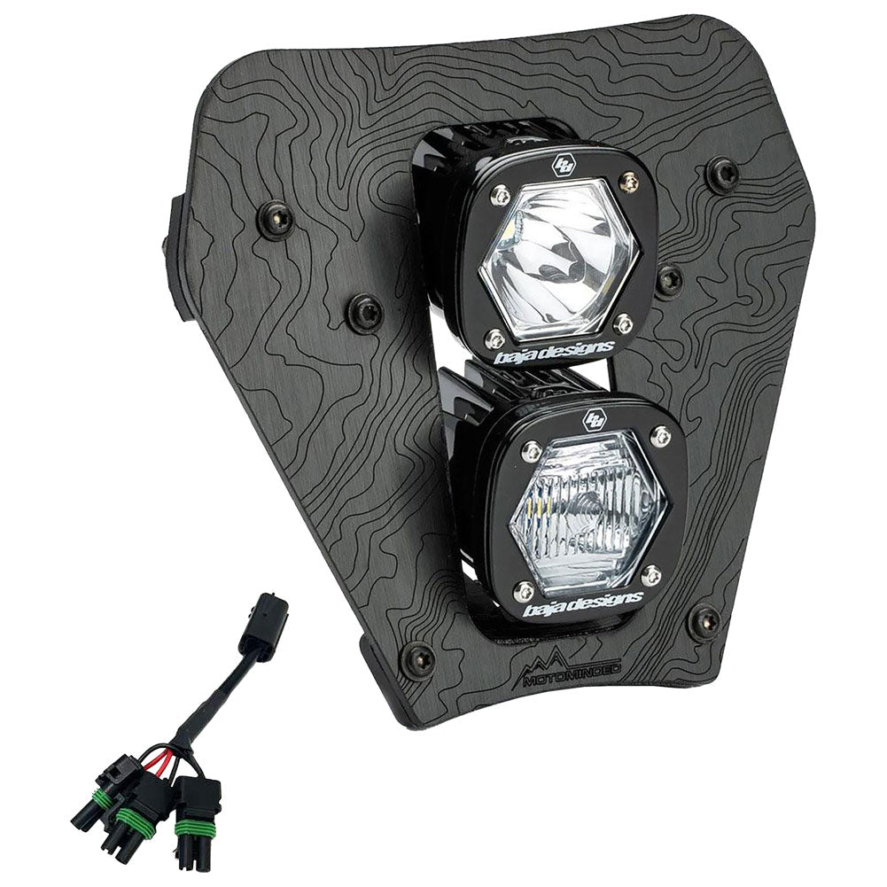 Baja Designs Dual S1 Gemini LED Light Kit with Hi-Low Harness KTM 350 EXC-F 2024–2026