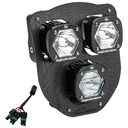 Baja Designs Triple S1 Hydra LED Light Kit with Hi-Low Harness Husqvarna FE 350 S 2024–2026