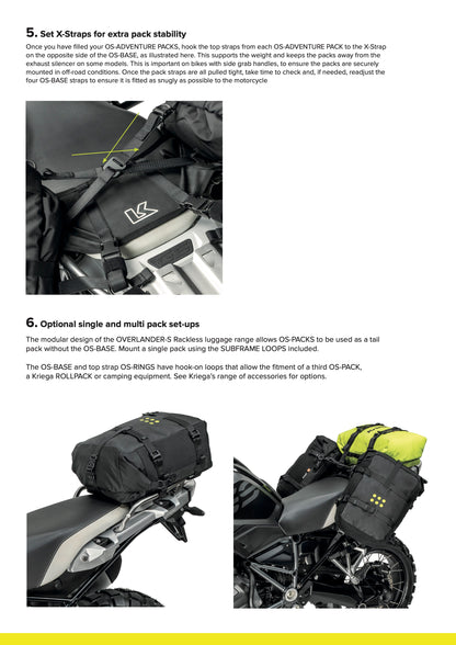 Kriega OS-Base Pannier Mounting Kit BMW GS