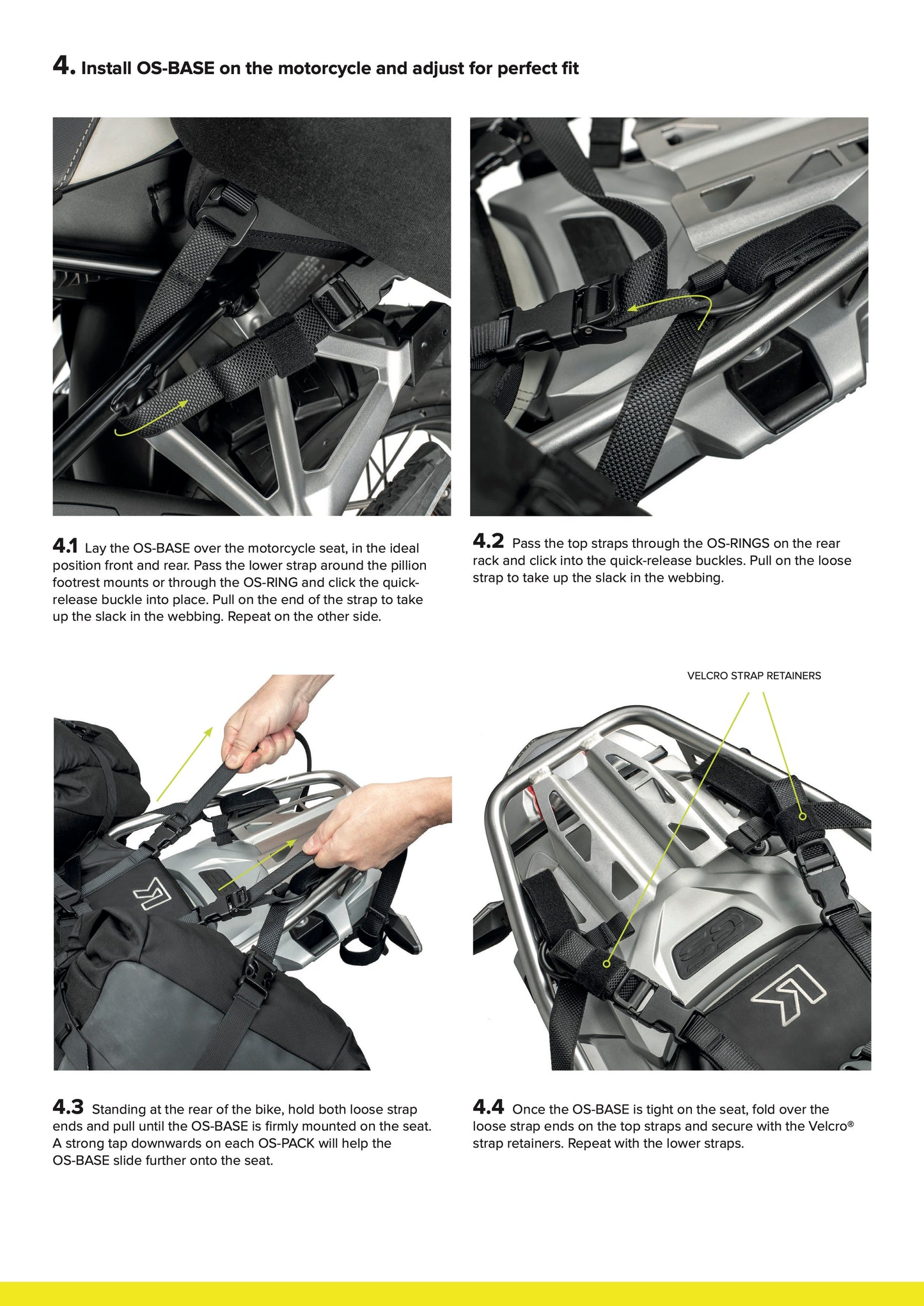 Kriega OS-Base Pannier Mounting Kit BMW GS