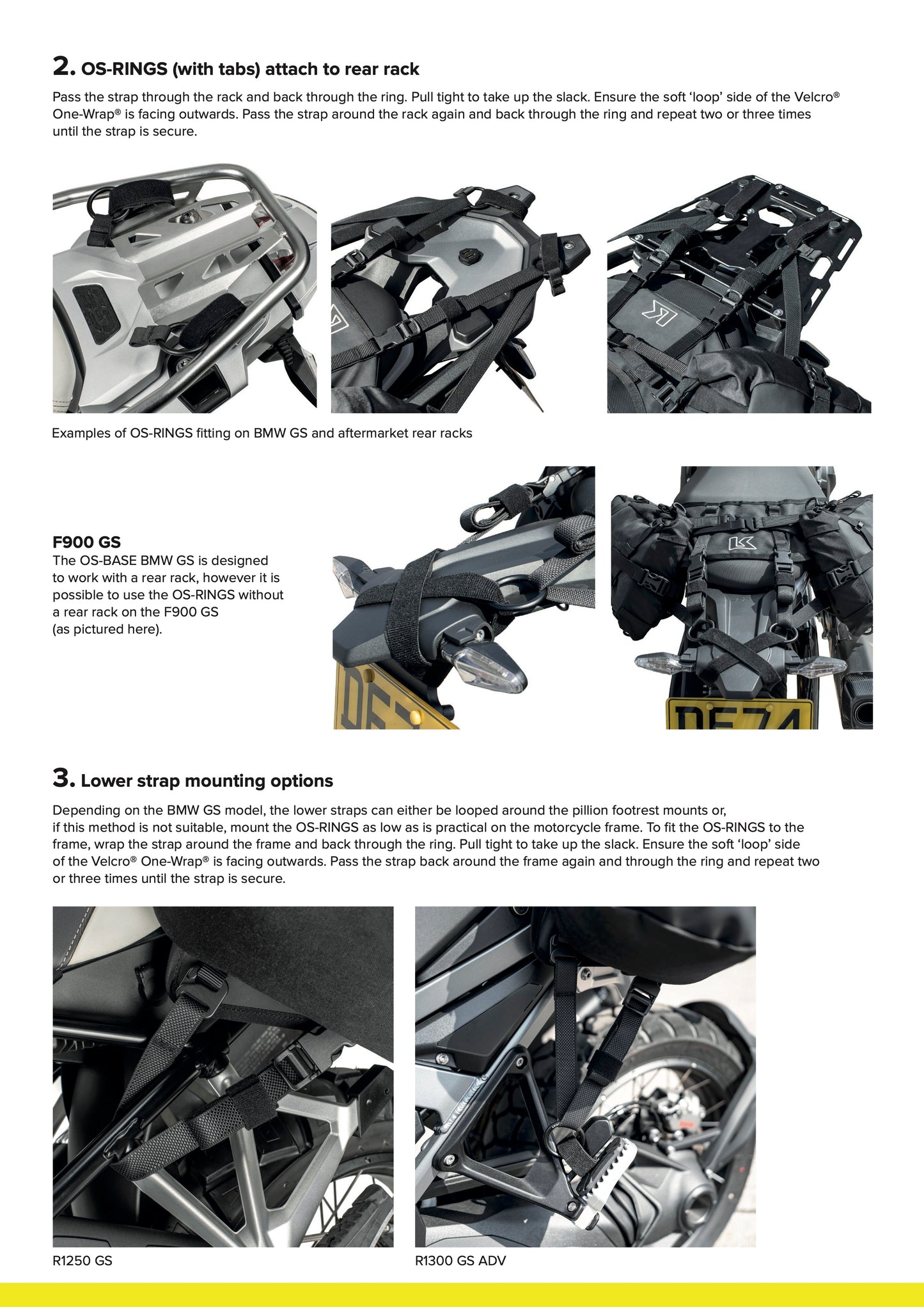 Kriega OS-Base Pannier Mounting Kit BMW GS