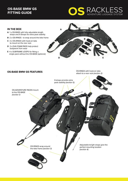 Kriega OS-Base Pannier Mounting Kit BMW GS