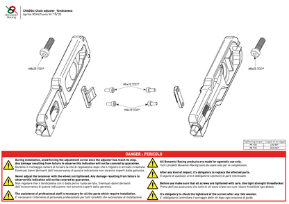 Bonamici Chain Adjuster Aprilia RSV4 2015-2020