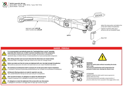 Bonamici Folding Levers Aprilia RS 660