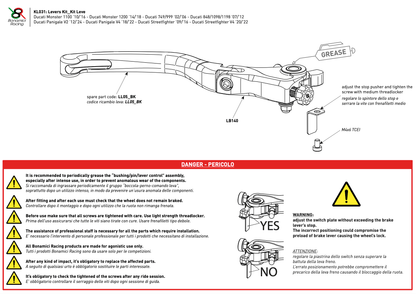 Bonamici Folding Levers Ducati Panigale 959/899/1299/1199