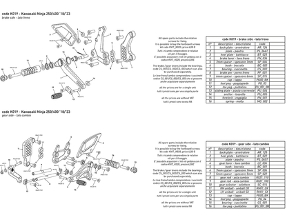 Bonamici Rearsets Kawasaki Ninja 400 2018+