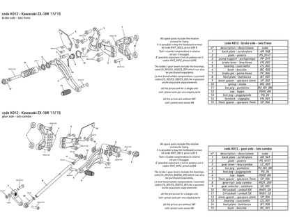 Bonamici Rearsets Kawasaki Ninja ZX-10R 2011-2015