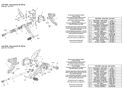 Bonamici Rearsets Kawasaki Ninja ZX-6R 2005-2006