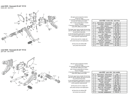 Bonamici Rearsets Kawasaki Ninja ZX-6R 2019-2023