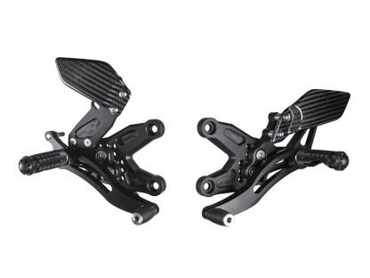 Bonamici Rearsets w/ Carbon Heel Plates BMW S1000RR/HP4 2008-2014, S1000R 2012-2016