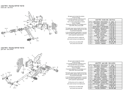 Bonamici Rearsets Yamaha YZF-R3 2015+