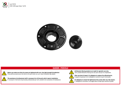 Bonamici Tank Cap KTM 1290 Super Duke R/GT 2013-2023