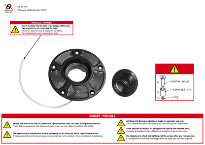 Bonamici Tank Cap MV Agusta F4 / Brutale B4 1997-2009