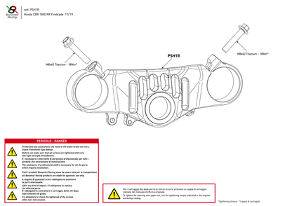 Bonamici Top Triple Clamp (Race) Honda CBR1000RR Fireblade SP/SP2 2017-2019