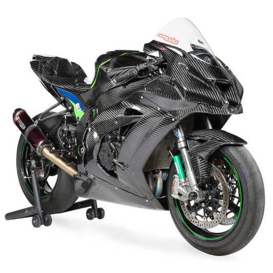 Hotbodies Racing Race Bodywork Carbon Fiber 400g Kawasaki ZX10R/RR 2016-2020 - Adventure Parts