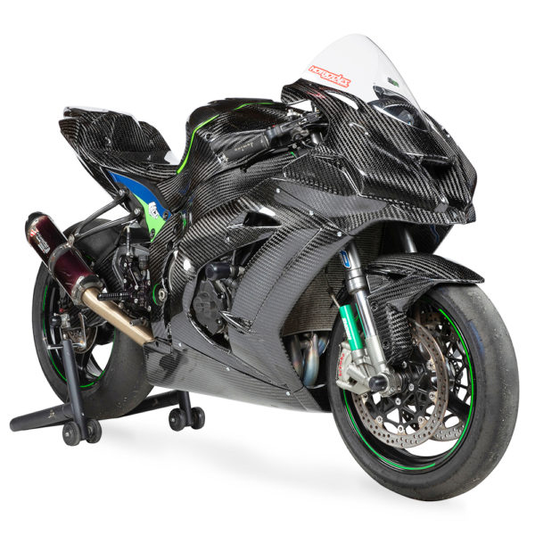 Hotbodies Racing Race Bodywork Carbon Fiber 400g Kawasaki ZX10R/RR 2016-2020 - Adventure Parts