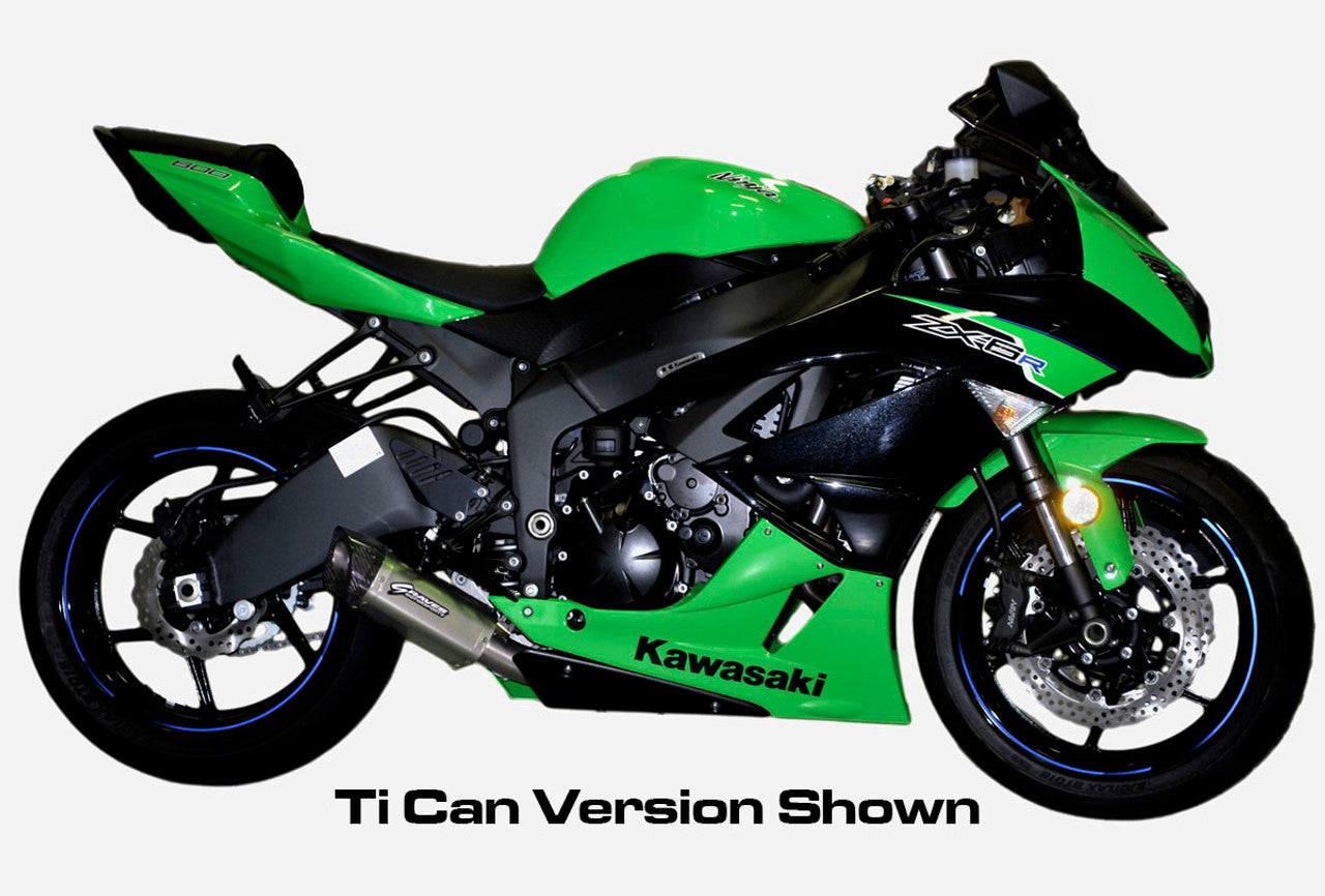 Graves Motorsports Carbon Slip-on Exhaust Kawasaki Ninja ZX6R 636 2009-2018