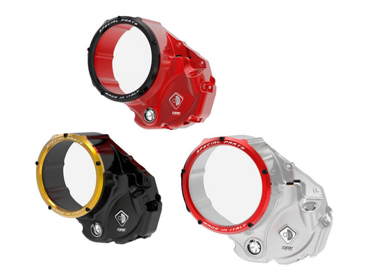 DBK Clear Clutch Cover Oil Bath 3D-EVO Ducati Multistrada V2 2022-2024 - Adventure Parts
