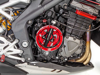DBK Clutch Cover Oil Bath 3D-EVO Clear Triumph Speed Triple 1200 RS/RR 2021-2025
